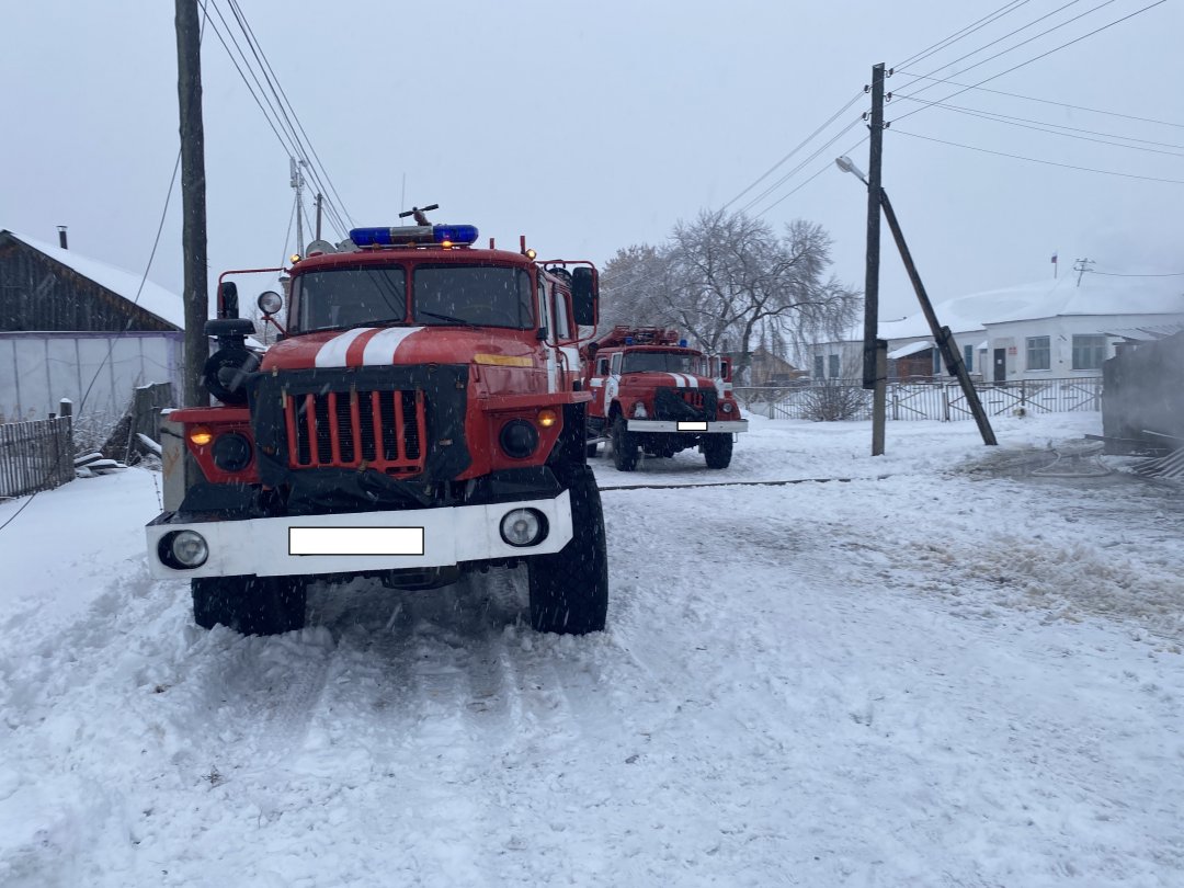 Реагирование подразделений пожарной охраны на пожар в Шатровском муниципальном округе
